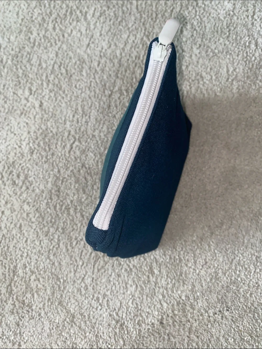 Lululemon x Saje Wellness canvas zipper pouch in green and blue‎